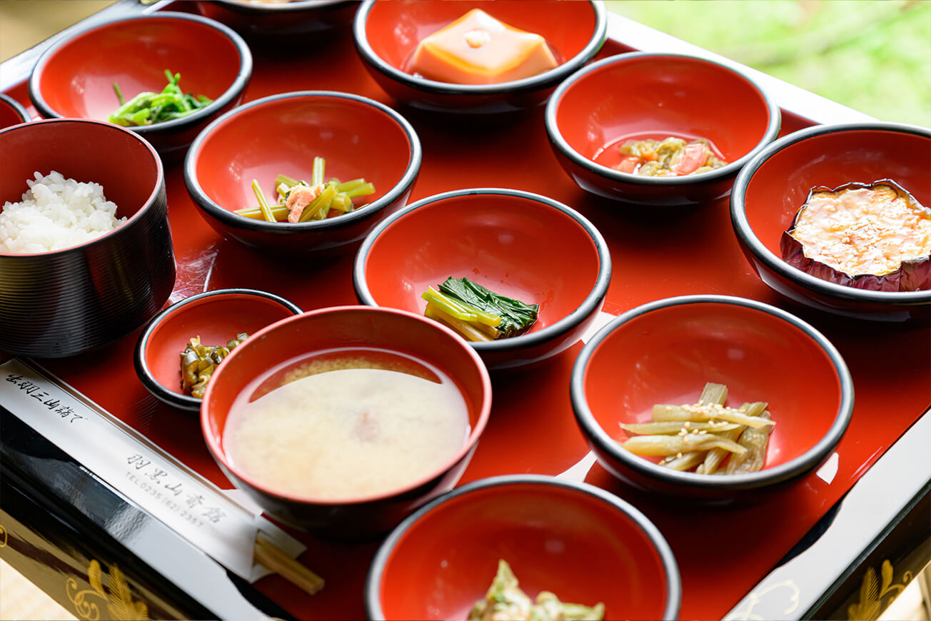 羽黒山周辺の寄り道スポット 山伏が味わった精進料理